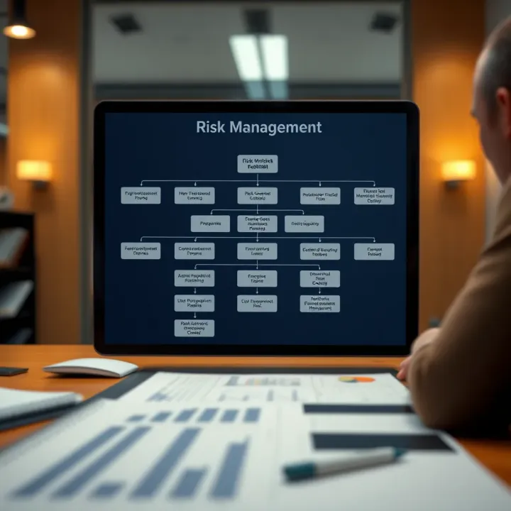 Flowchart showing practical methods for applying risk management in project settings