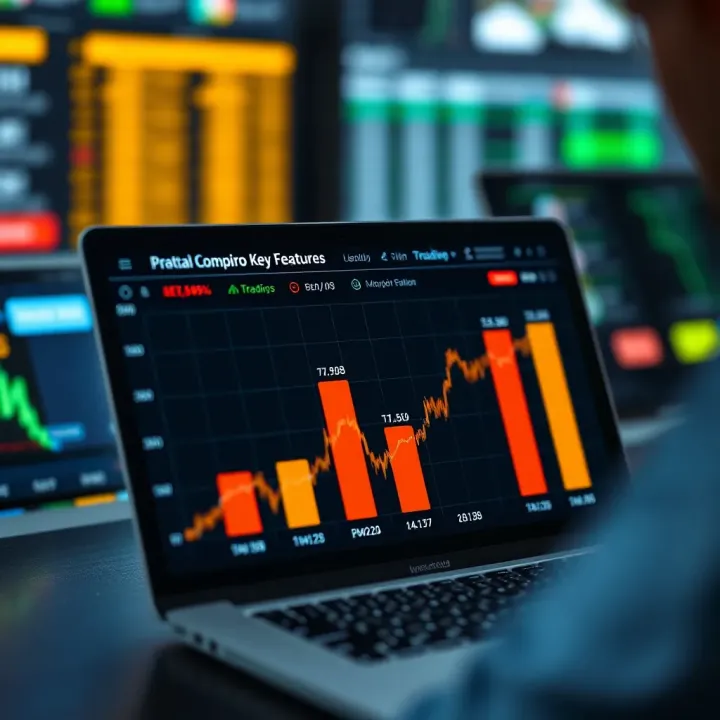 Graph showing comparison of trading platform features