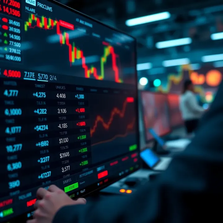Screenshot of a digital trading platform interface displaying binary options choices