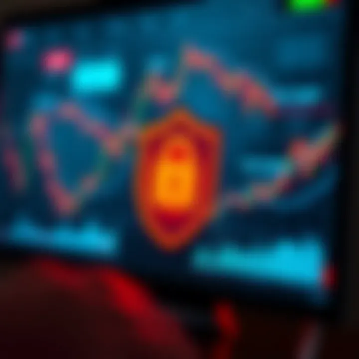 Secure online trading platform interface showing protection features