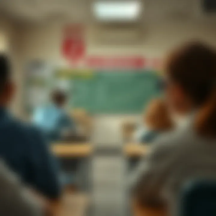 Classroom setting showing safety measures and assigned roles for emergency preparedness