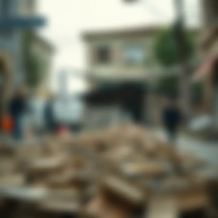 Visual representation of community resilience strategies highlighting emergency planning, resource allocation, and collaborative response