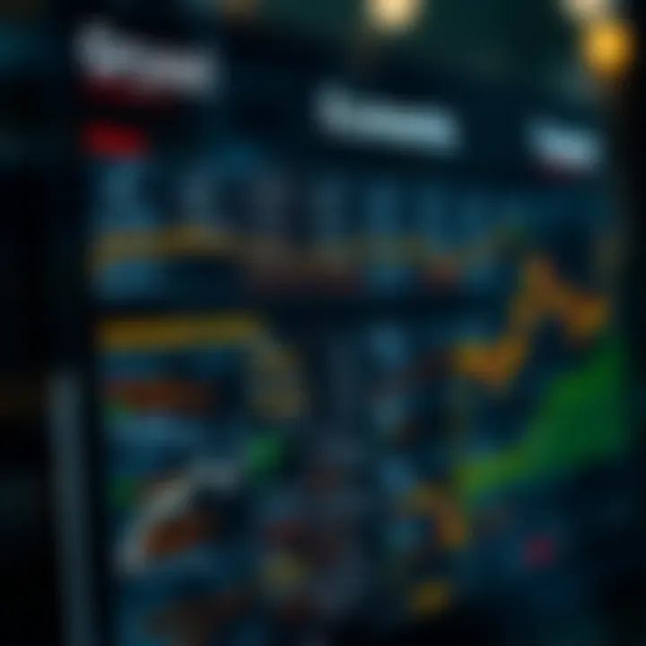 Illustration of an economic calendar showing various financial indicators and their release dates to help investors track market events