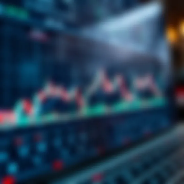 Graph showing automated trading connections between investors and expert traders on a digital platform