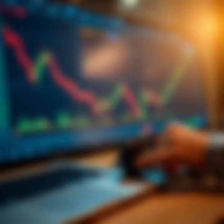 Illustration of advantages and risks of copy trading on a digital investment interface