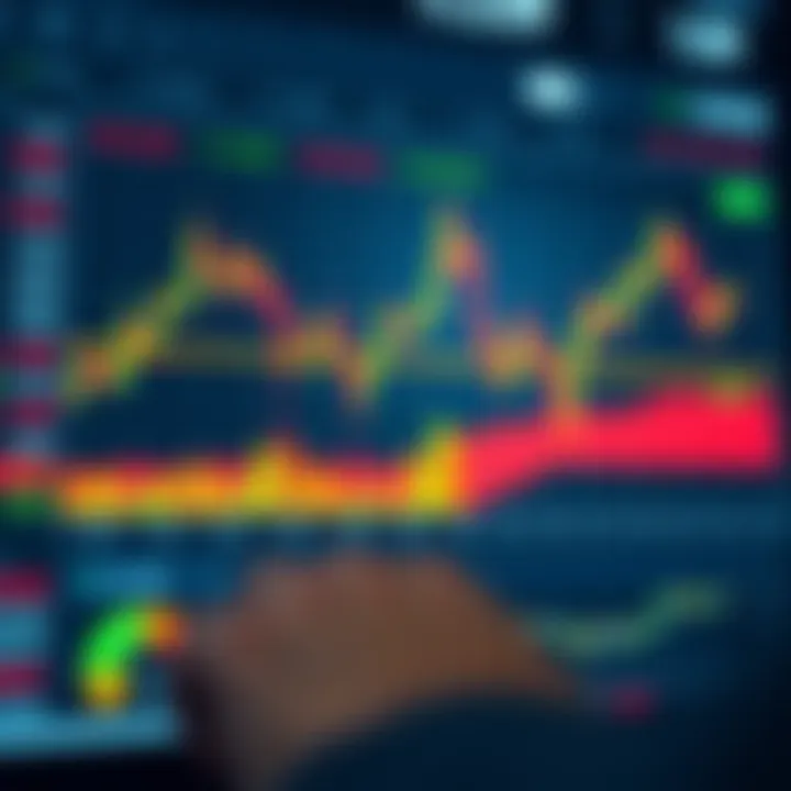 Graph showing traders' performance being copied on a digital platform interface