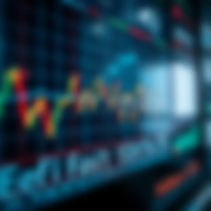 Chart depicting the impact of key economic indicators on financial markets with trend lines and data points