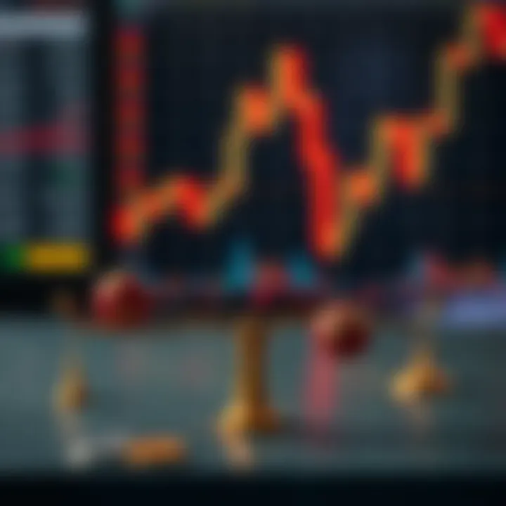 Conceptual illustration of risk and reward balance in financial trading