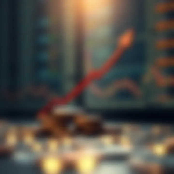 Illustration of financial growth with arrows representing replication of expert trading strategies