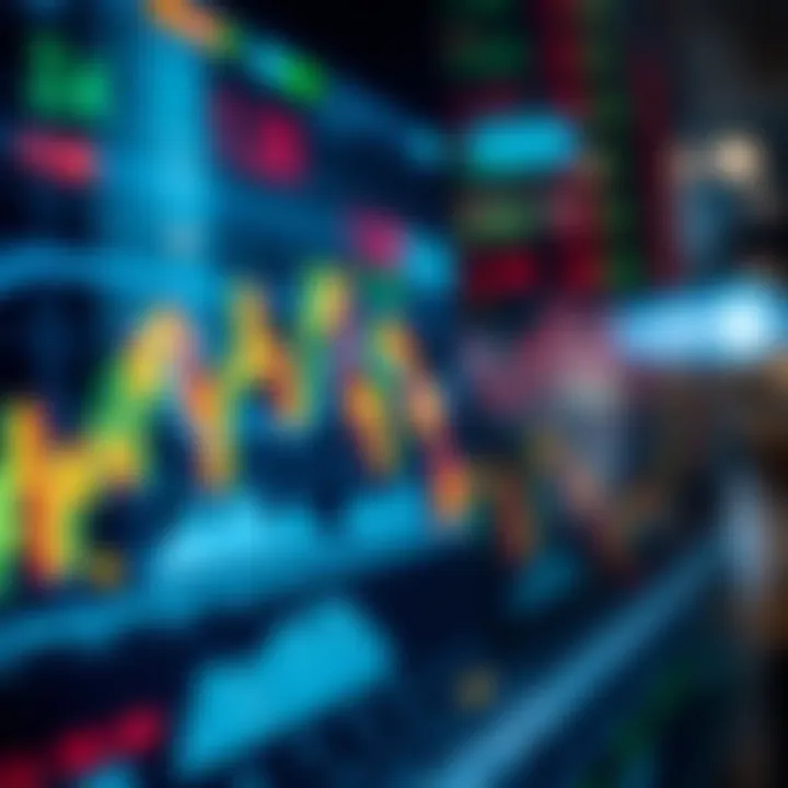 Economic data and financial charts influencing forex market trends