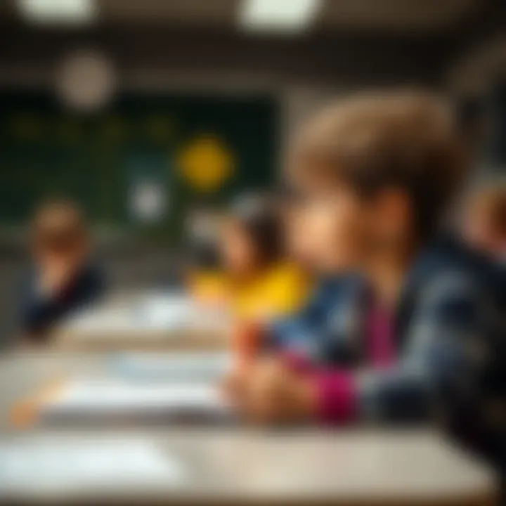 Young learners practicing safe behaviors in a classroom environment