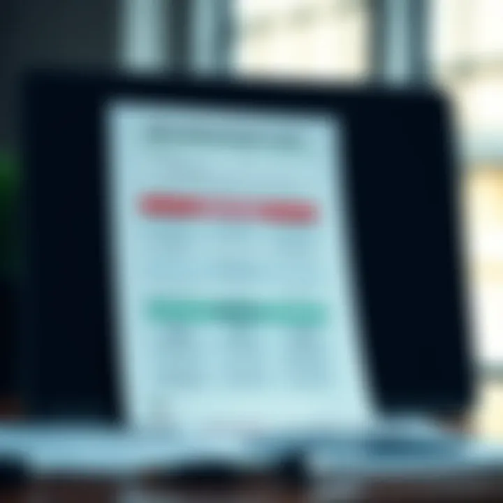 Diagram showing the structure of a risk management plan in PDF format with sections on identification, analysis, and mitigation