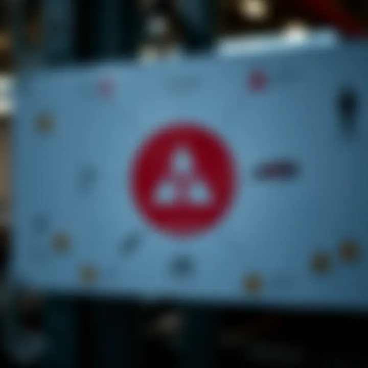 Visual diagram illustrating hazard identification with symbols representing various workplace risks