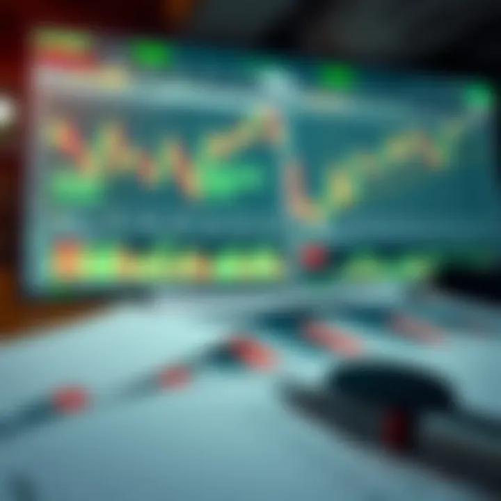 Charts and graphs illustrating technical analysis concepts in forex trading