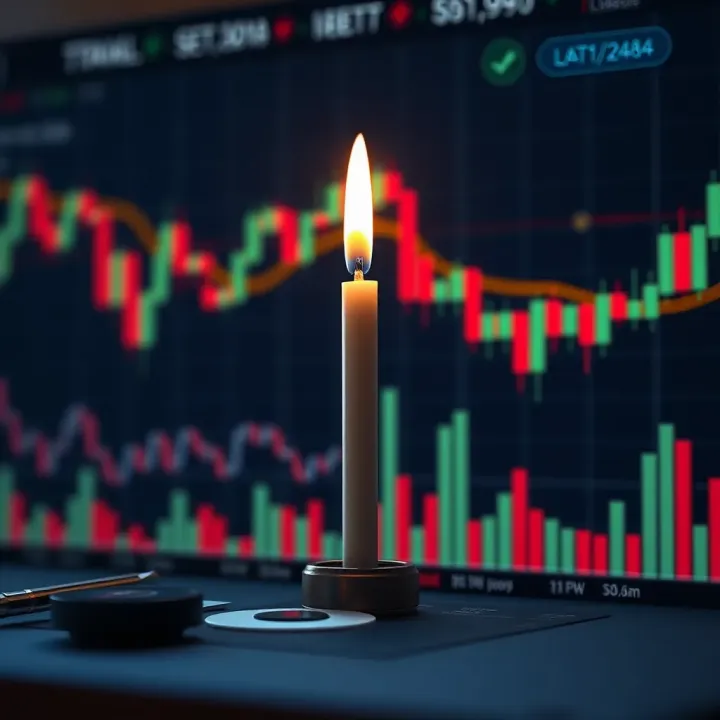 Candlestick Patterns for Market Trend Analysis Illustration of candlestick patterns used in market trend predictions