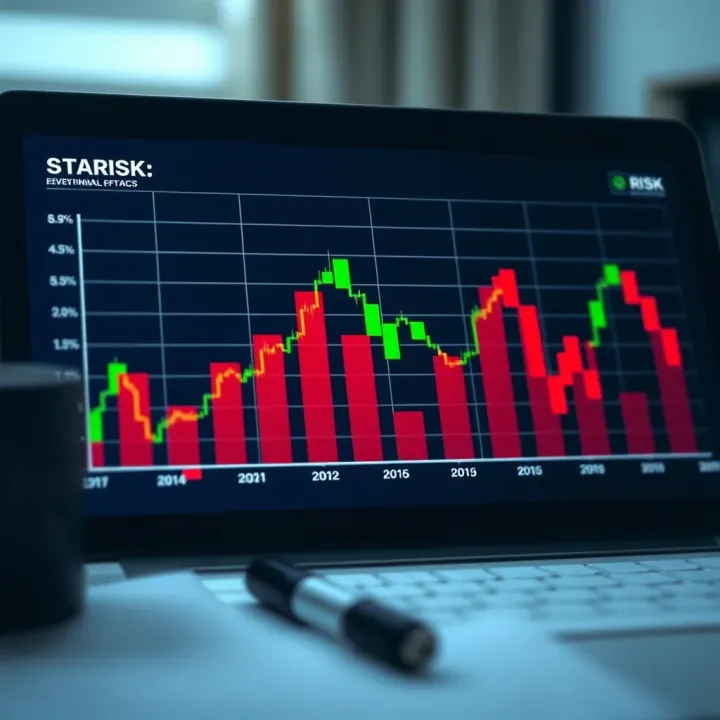 Graph showing risk levels and investment strategies for CFDs and binary options
