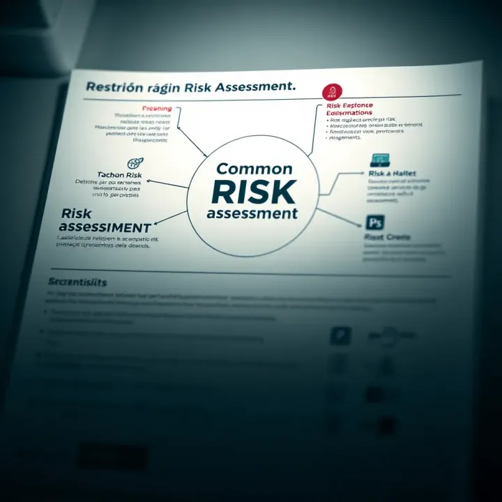 Diagram illustrating common risk assessment methods used in business and project environments