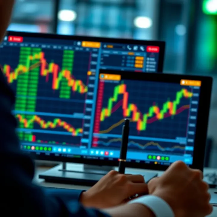 Visual representation of strategies and risk management in binary options