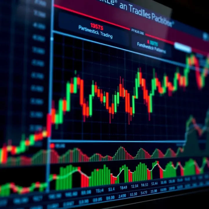 Chart displaying various candlestick patterns used in financial trading analysis