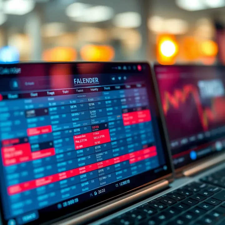 Economic Calendar Overview for Forex Traders Economic calendar displaying upcoming financial events affecting Forex market