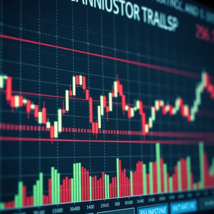 Chart displaying various common Japanese candlestick patterns used in technical analysis
