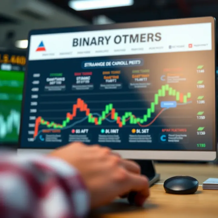 Overview of Strategies and Risk Management in Binary Options Trading Diagram showing key strategies and risk factors in binary options trading