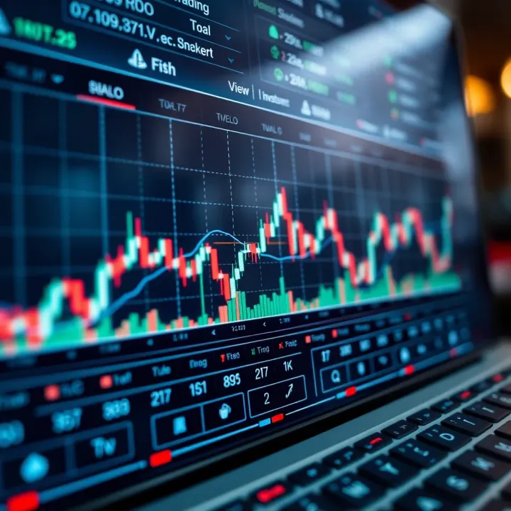 Graph showing automated trading connections between investors and expert traders on a digital platform
