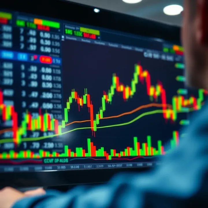 Graph showing real-time trade replication between an expert trader and a follower