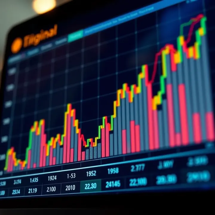 Graph showing key economic indicators and their influence on currency exchange rates