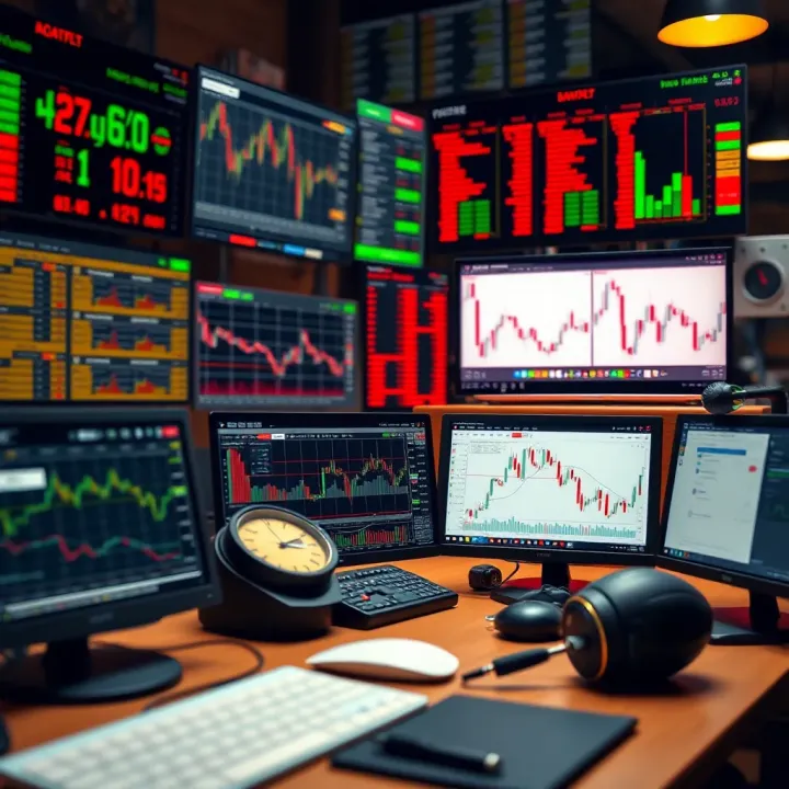Collection of financial tools and software interfaces used for market analysis