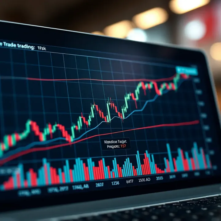Graph showing risk management and performance monitoring in forex copy trading