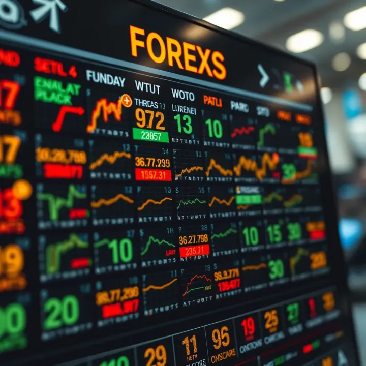 Forex Economic Calendar Displaying Key Indicators Affecting Currency Markets Forex economic calendar showing various economic indicators and their impact on currency markets