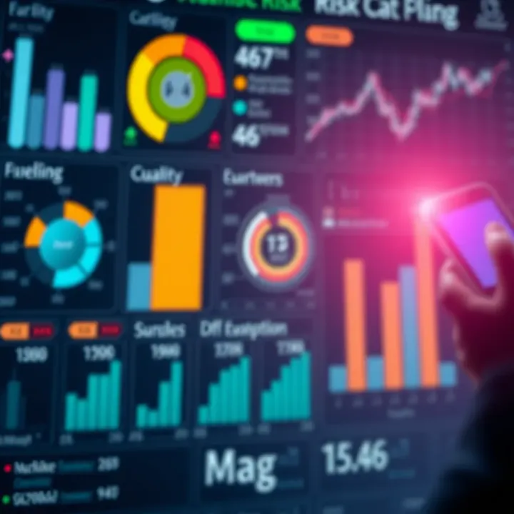 Tools and Indicators for Health Risk Evaluation Medical dashboard displaying risk assessment and quality indicators