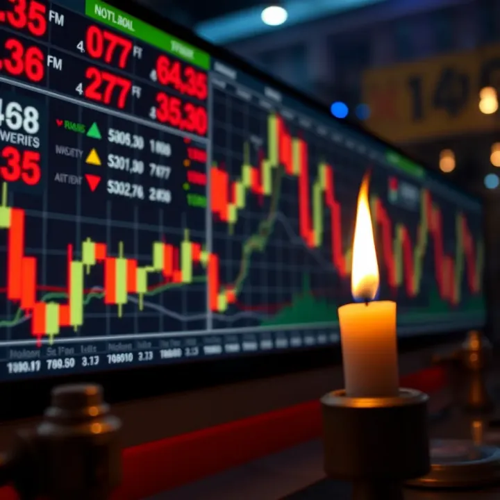 Illustration of key Japanese candlestick patterns used for market trend analysis in financial charts