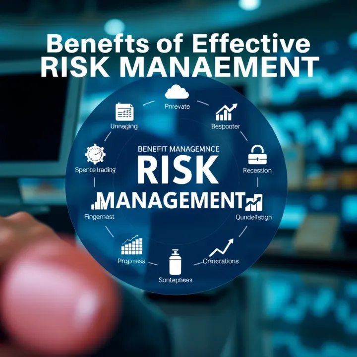 Benefits of Effective Risk Management Visual representation showing how risk management protects organizational resources and supports goal achievement