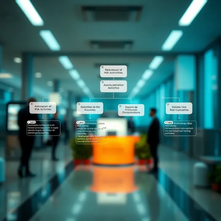 Flowchart illustrating the key activities involved in identifying and assessing organizational risks
