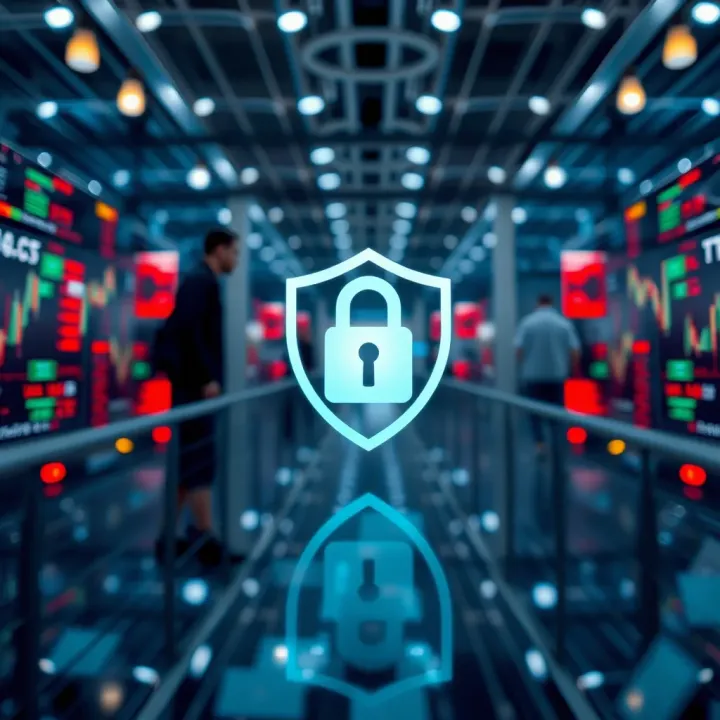Safe Investment Strategies and Security Measures Visual representation of security measures and safe investment strategies in financial markets