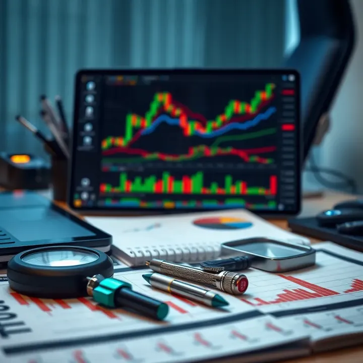 Key Tools for Market Analysis in Swing Trading Set of financial tools and charts used for analyzing market trends in swing trading