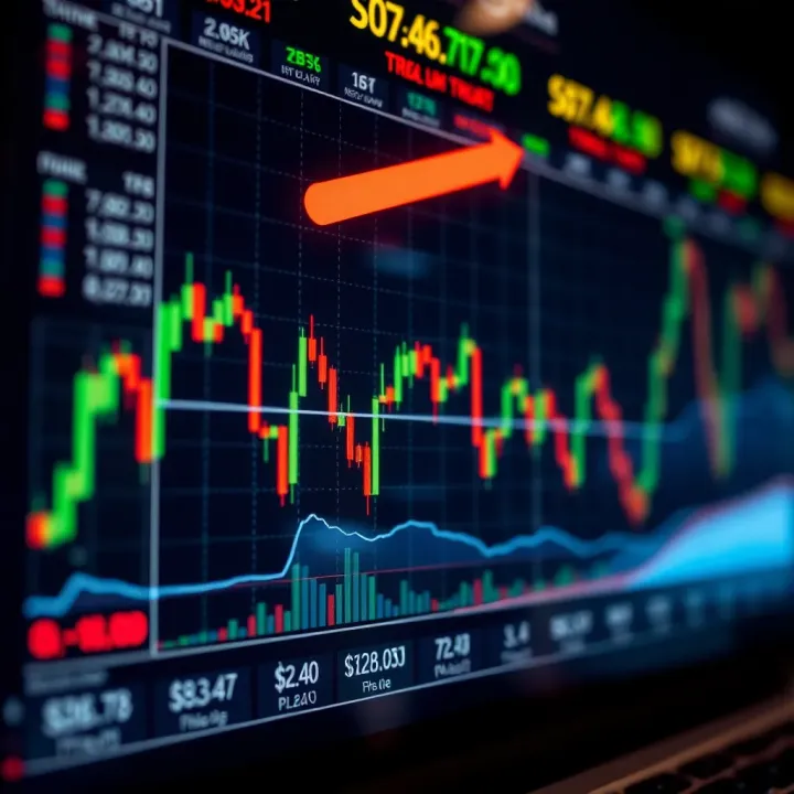 Chart showing intermediate price movements in financial assets for swing trading strategy