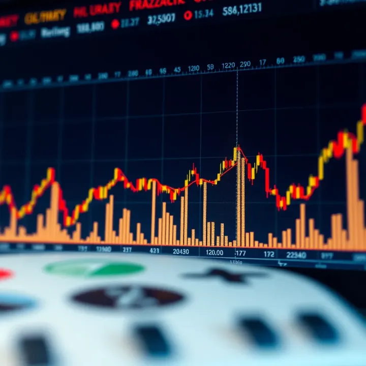 Currency Value Fluctuations and Influential Economic Factors Graph displaying currency value changes influenced by economic factors