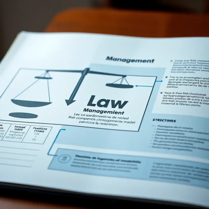 Diagram illustrating key components and structure of risk management law