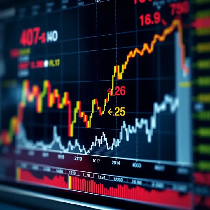 Impact of Economic Indicators on United States Market Trends Graph depicting the impact of economic indicators on the US market trends